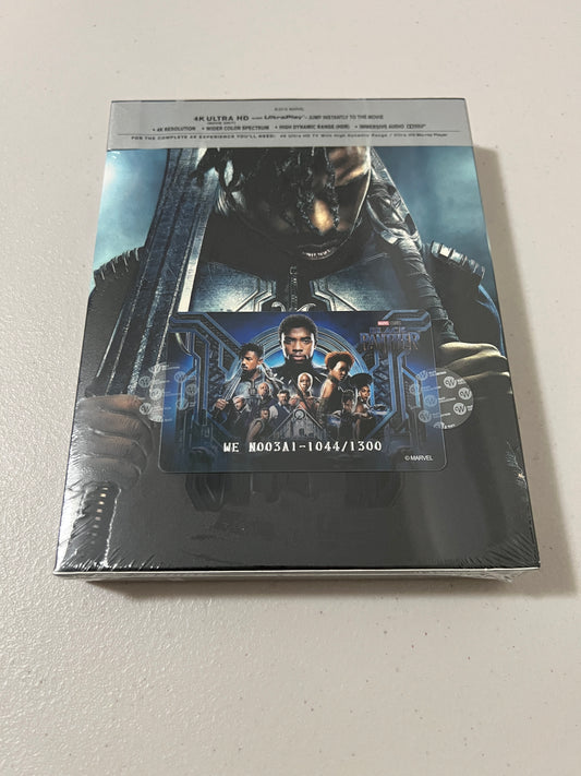 Black Panther (4K UHD + 3D + 2D Blu-Ray) Steelbook WEET Collection Full Slip A1