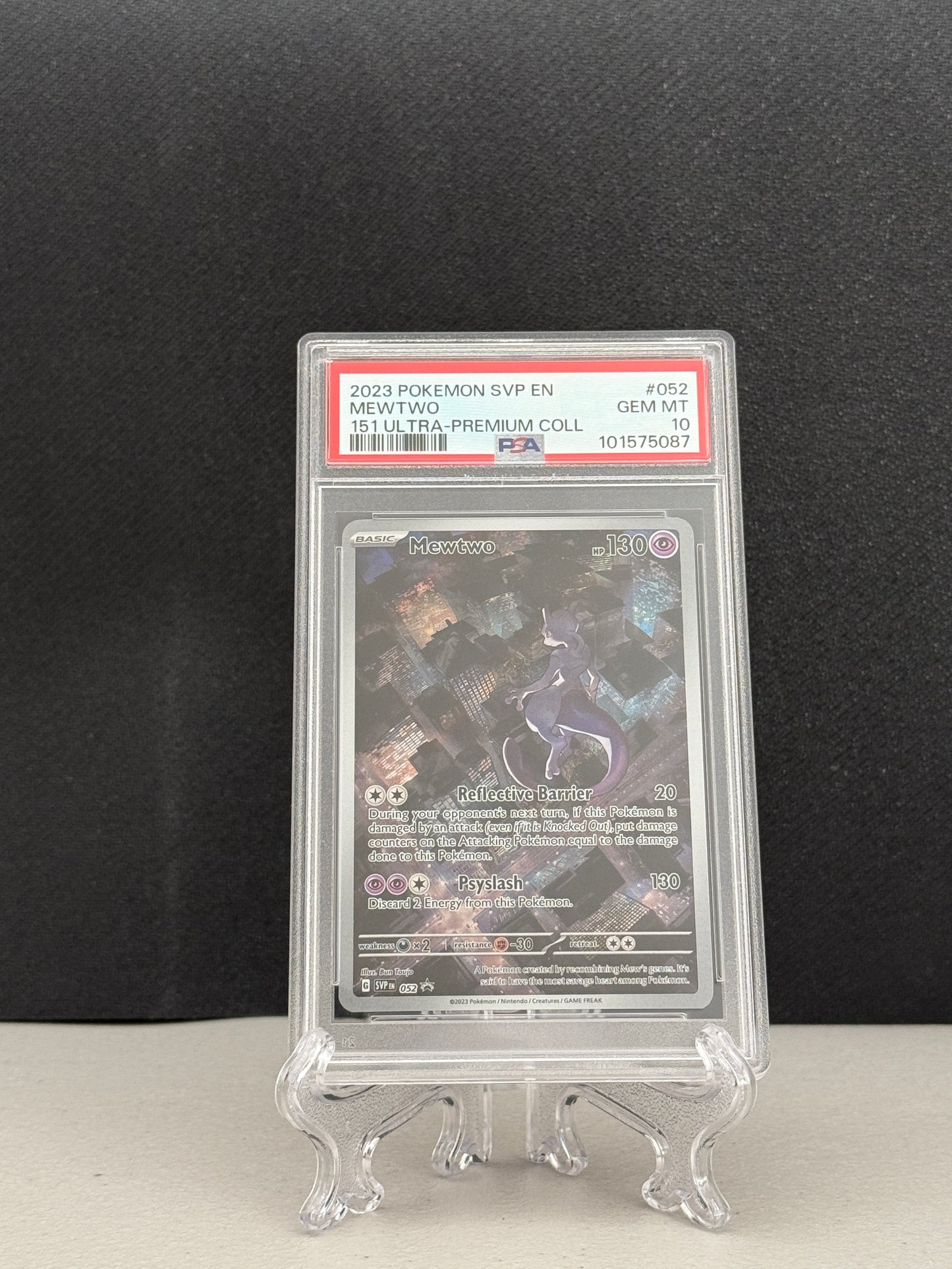 2023 Pokemon Scarlet & Violet Mewtwo 151 Ultra Premium Collection Promo SVP #052 - PSA 10
