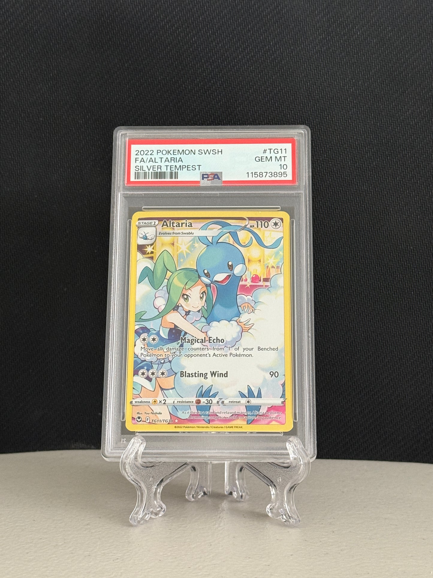 2022 Pokemon Silver Tempest Altaria #TG11 - PSA 10