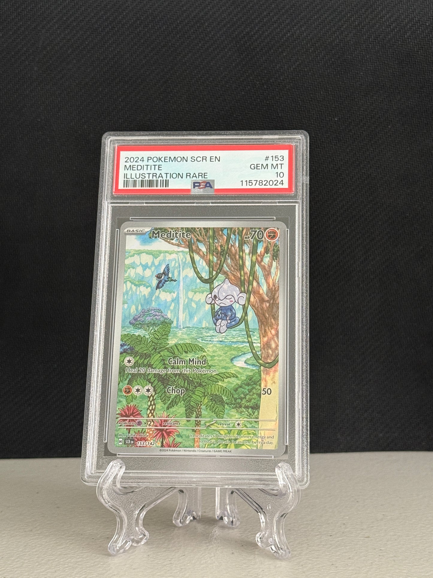 2024 Pokemon Stellar Crown Meditite #153 - PSA 10