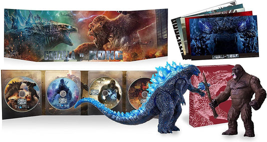 Godzilla vs. Kong Japan Exclusive SPECIAL SET 4k UHD Blu-ray - Figures - Cards
