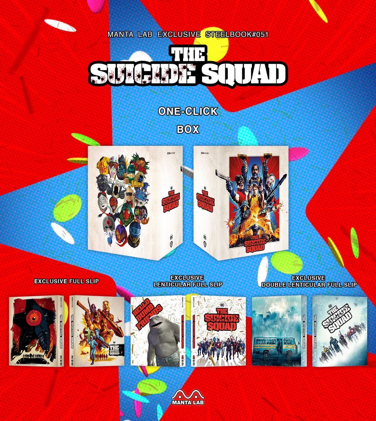 The Suicide Squad (2021) (4K+2D Blu-ray SteelBook) (Manta Lab Exclusive No. 51) One Click Box Set