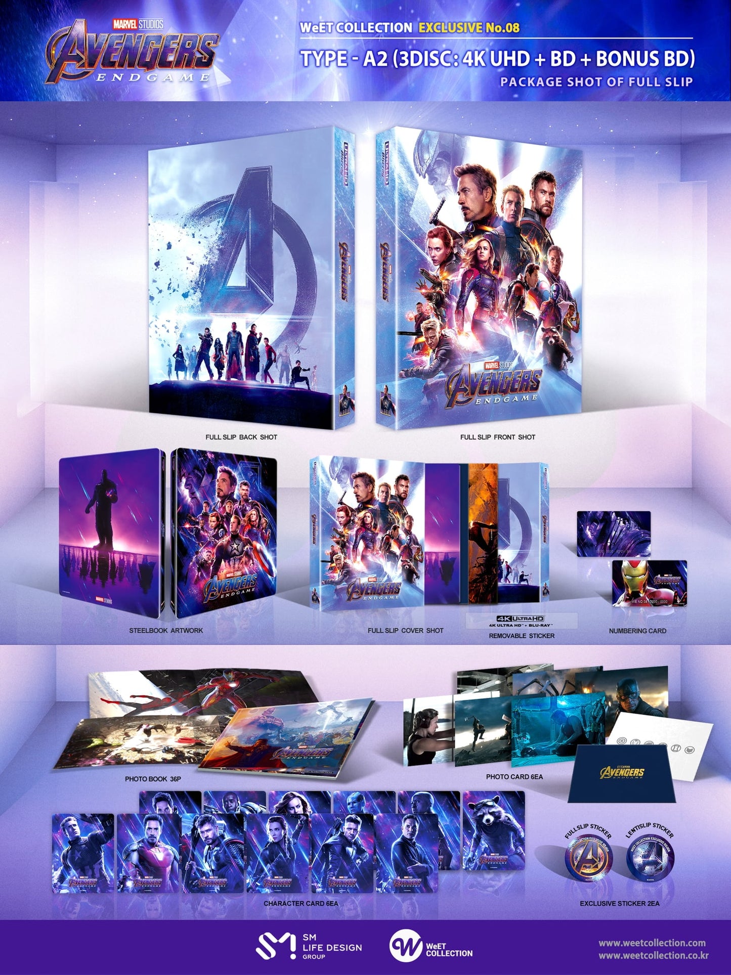 Avengers: Endgame (4K+2D Blu-ray SteelBook) (WeET Collection Exclusive No.08) Full Slip A2