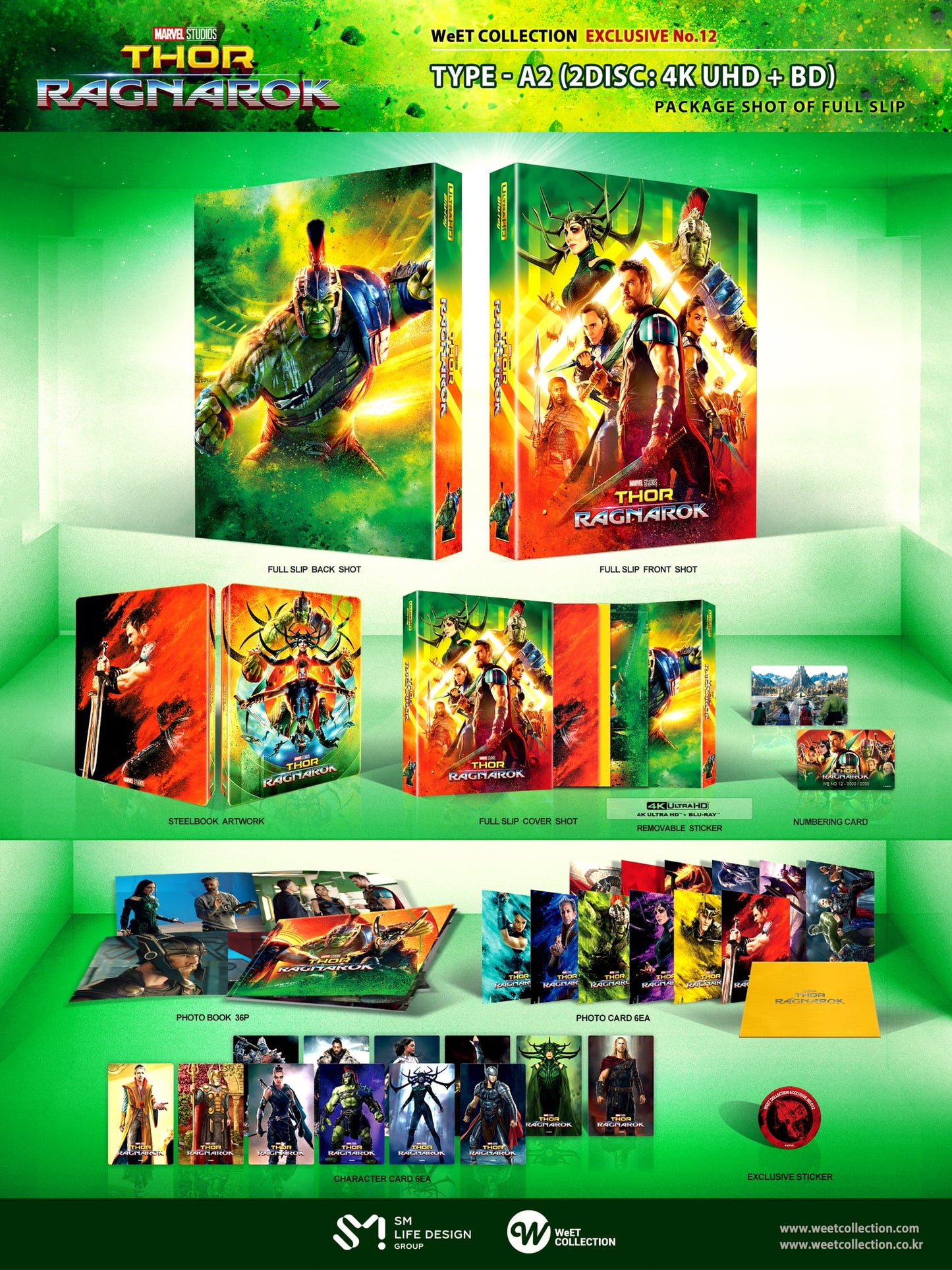 Thor Ragnarok (4K+3D+2D Blu-ray SteelBook) (WeET Collection Exclusive No.12) One Click Box Set