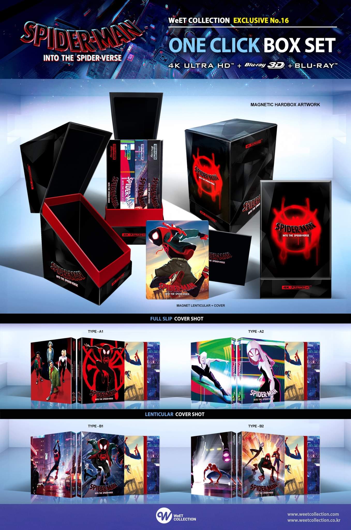 Spider-Man: Into the Spider-Verse (4K+2D Blu-ray SteelBook) (WeET Collection Exclusive No.16) One Click Box Set