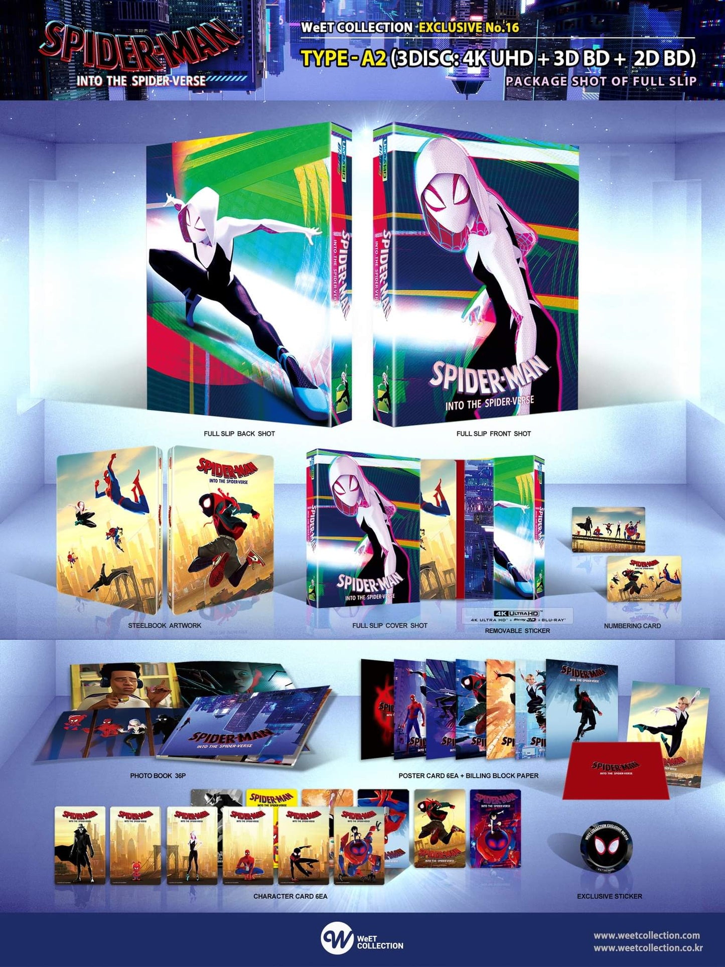 Spider-Man: Into the Spider-Verse (4K+2D Blu-ray SteelBook) (WeET Collection Exclusive No.16) One Click Box Set