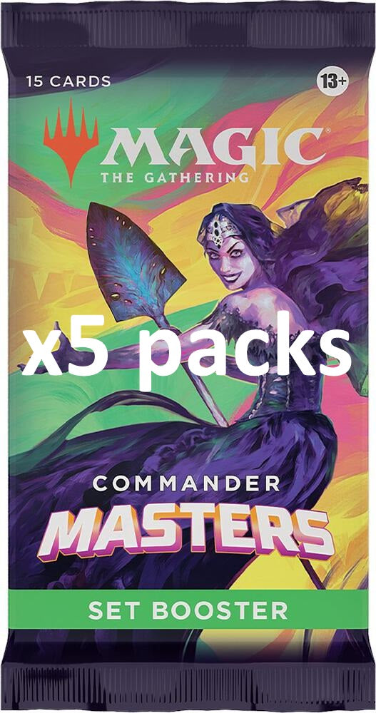 Commander Masters - Set Booster Pack [Lot of 5 Packs]