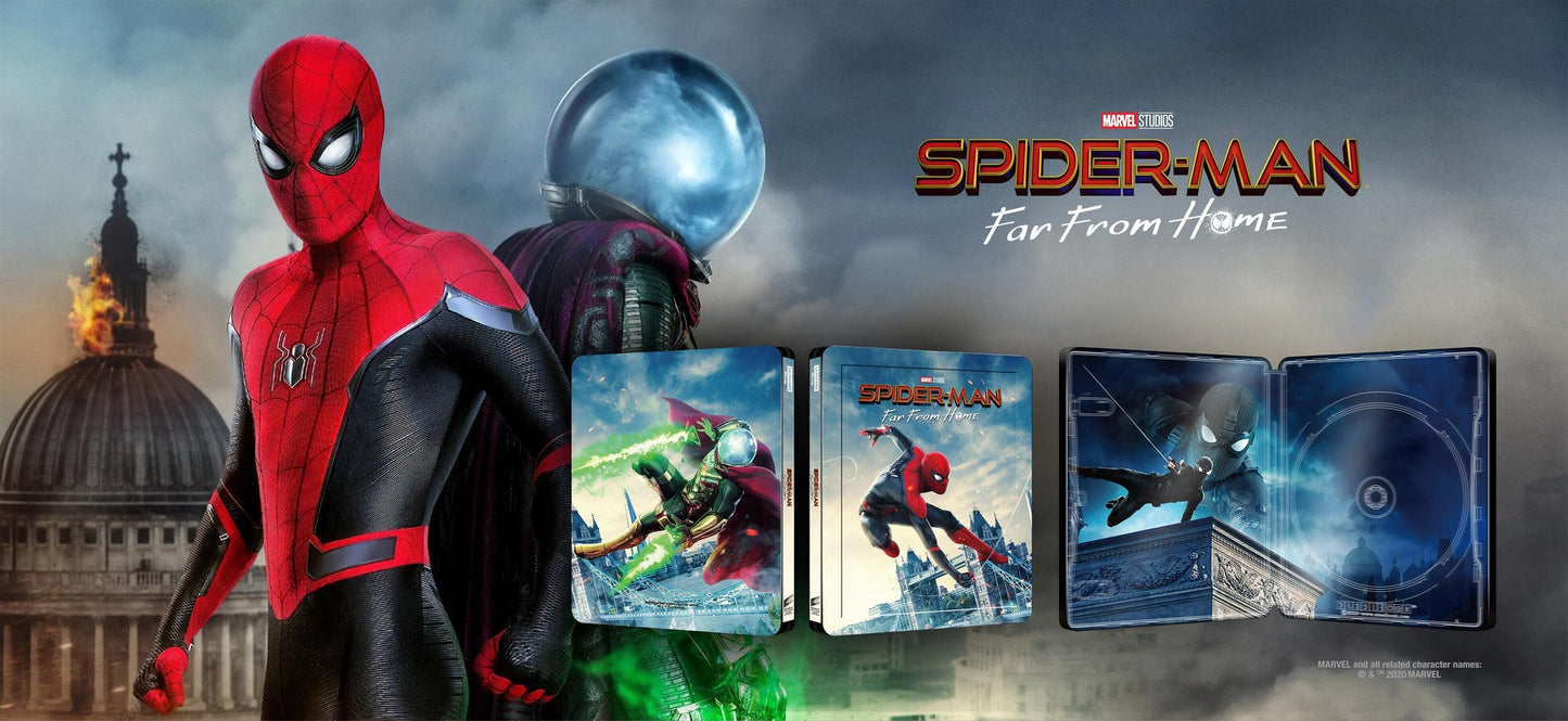 Spider-Man: Far From Home SteelBook (NO DISCS) (Blufans Exclusive #57) Fan Box