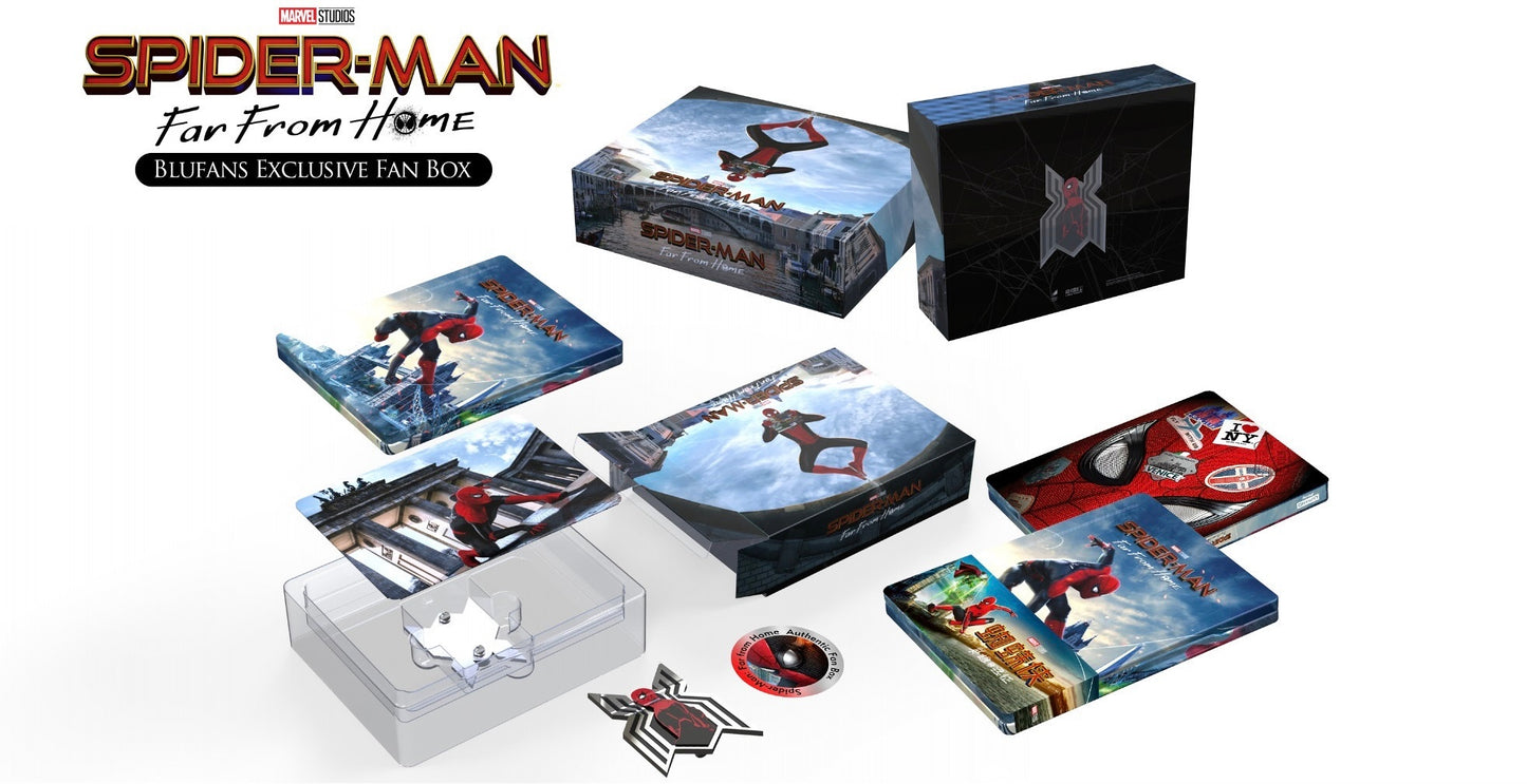 Spider-Man: Far From Home SteelBook (NO DISCS) (Blufans Exclusive #57) Fan Box