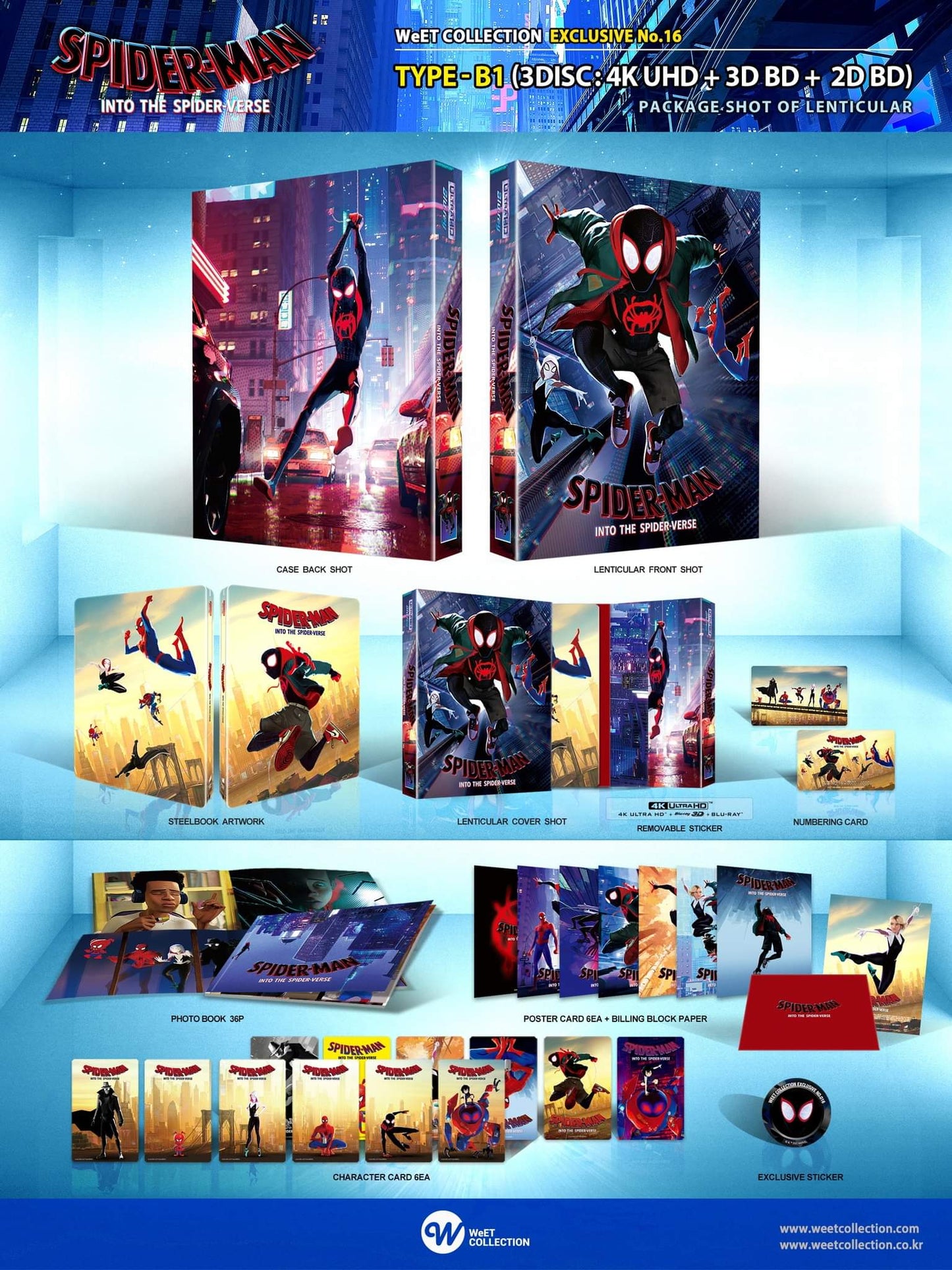 Spider-Man: Into the Spider-Verse (4K+2D Blu-ray SteelBook) (WeET Collection Exclusive No.16) One Click Box Set