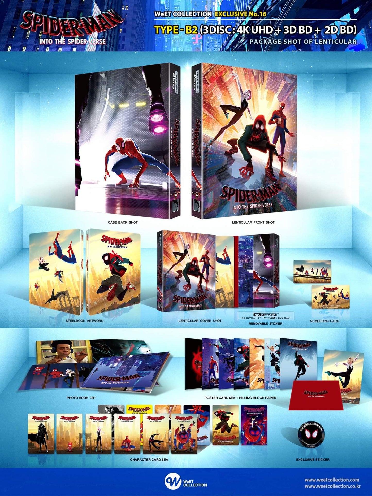 Spider-Man: Into the Spider-Verse (4K+2D Blu-ray SteelBook) (WeET Collection Exclusive No.16) One Click Box Set