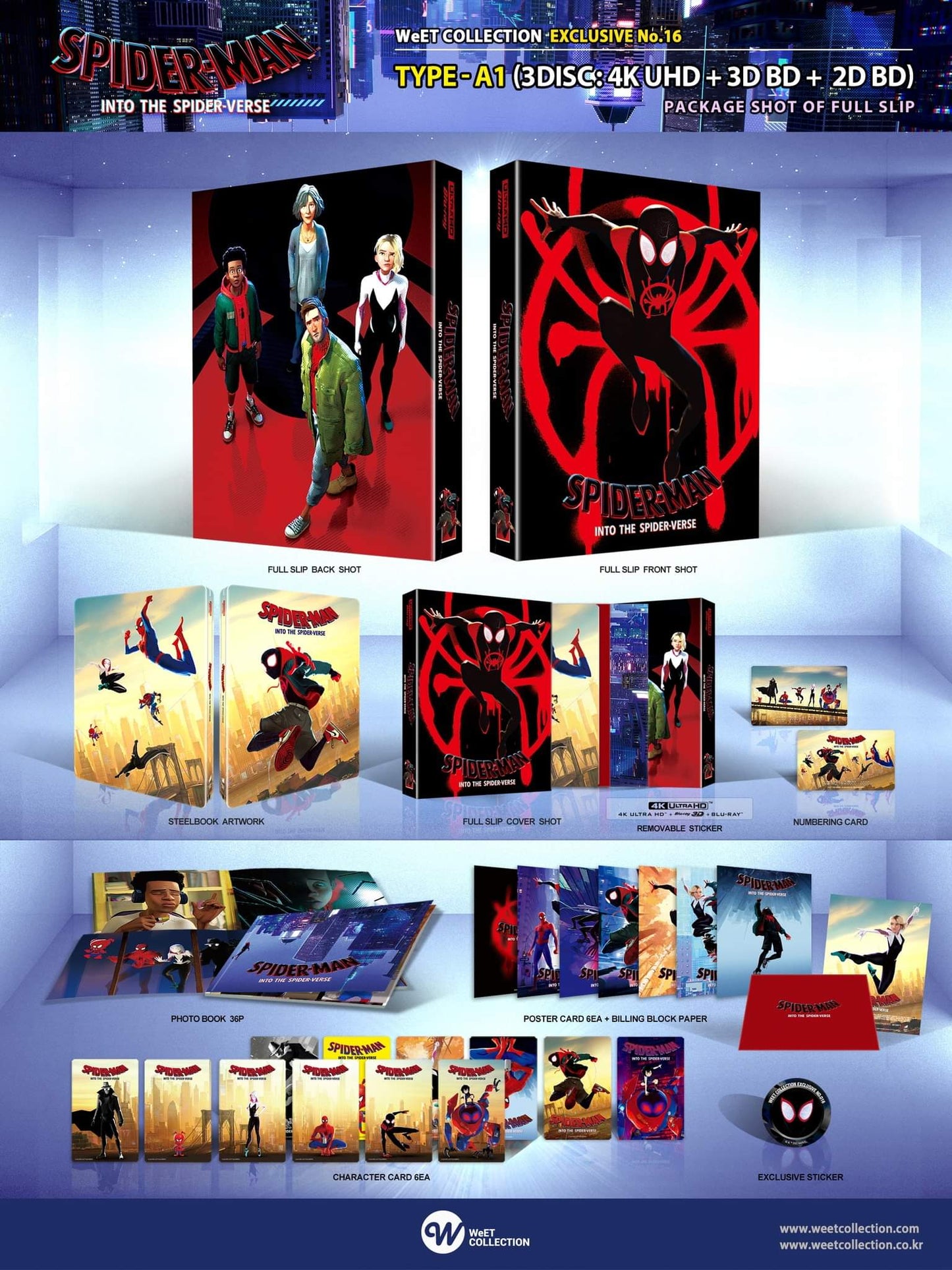 Spider-Man: Into the Spider-Verse (4K+2D Blu-ray SteelBook) (WeET Collection Exclusive No.16) One Click Box Set