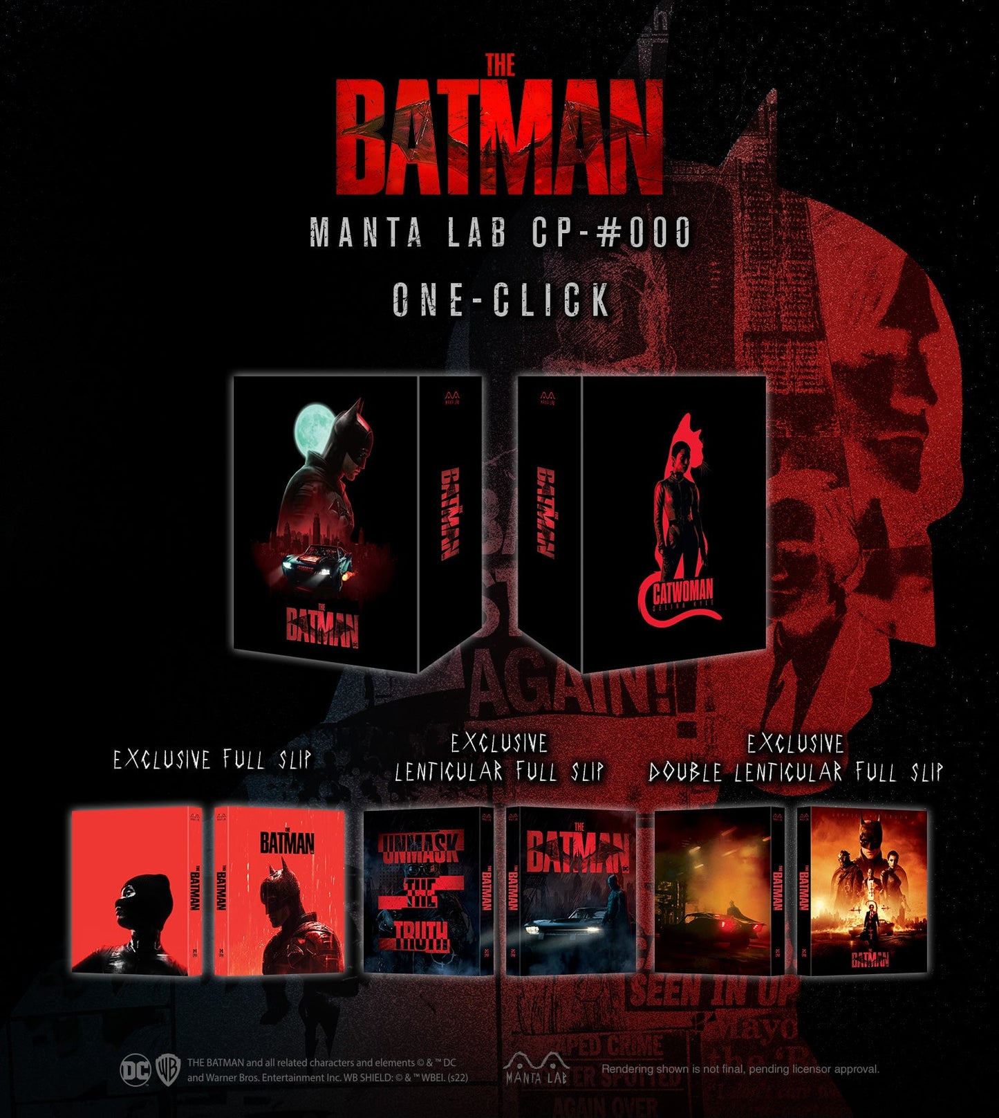 The Batman (2022) (Discless SteelBook) (Manta Lab Exclusive CP-000) One Click Box Set