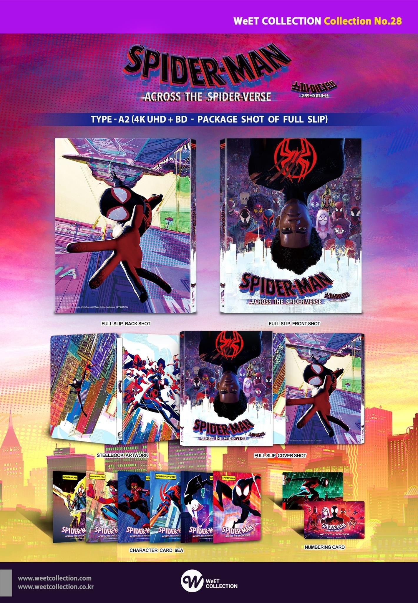 Spider-Man: Across the Spider-Verse (4K+2D Blu-ray SteelBook) (WeET COLLECTION No. 28) Full Slip A2