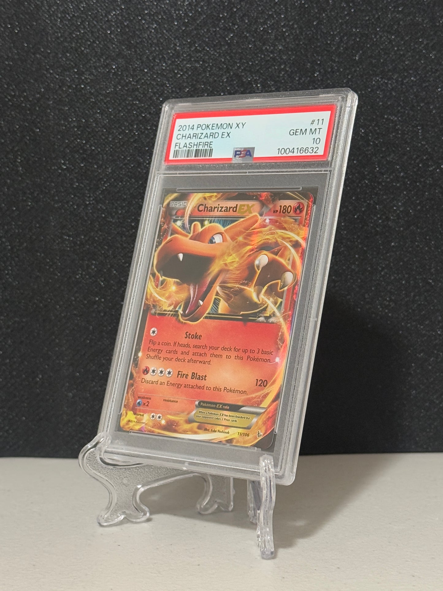 2014 Pokemon XY Flashfire Charizard EX #11 PSA 10