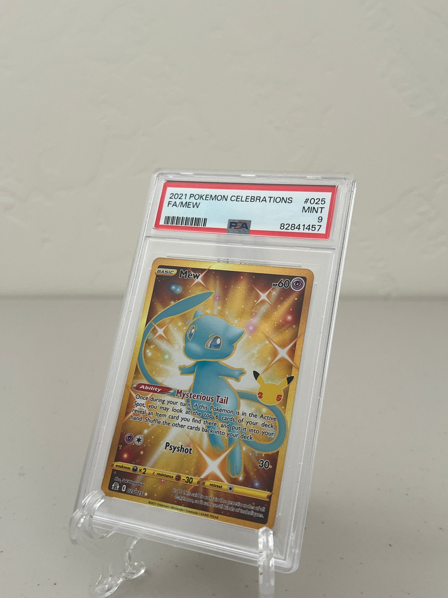 2021 Pokemon Celebrations Gold Mew 025 PSA 9