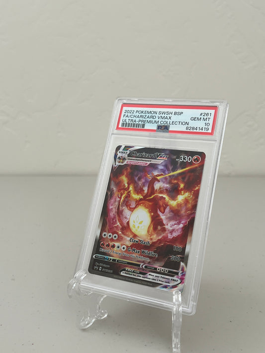 2022 Pokemon Ultra Premium Collection Charizard VMAX Full Art SWSH261 PSA 10