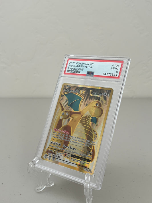 2016 Pokemon XY Evolutions Dragonite EX Full Art 106 PSA 9