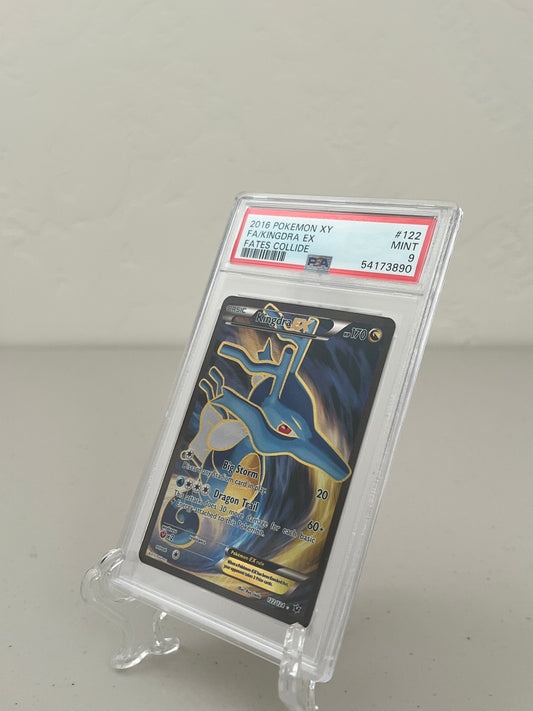 2016 Pokemon XY Fates Collide Kingdra EX Full Art #122 PSA 9