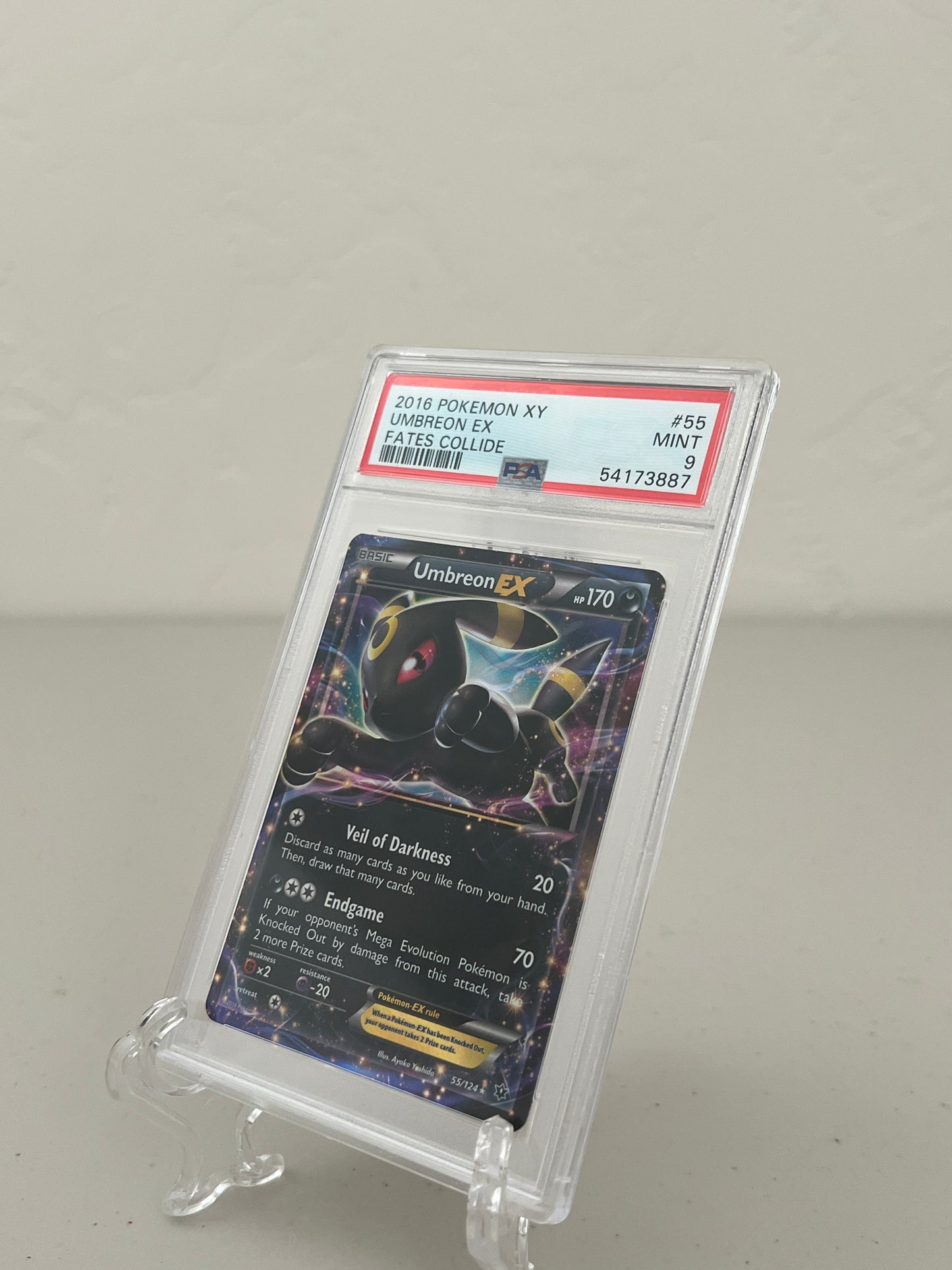 2016 Pokemon XY Fates Collide Umbreon EX #55 PSA 9