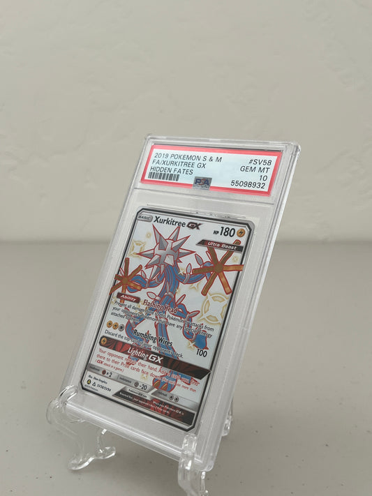 2019 Pokemon Hidden Fates Xurkitree GX Full Art #SV58 PSA 10