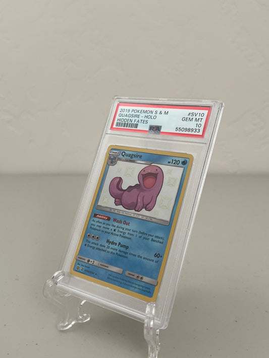 2019 Pokemon Hidden Fates Shiny Quagsire SV10 PSA 10