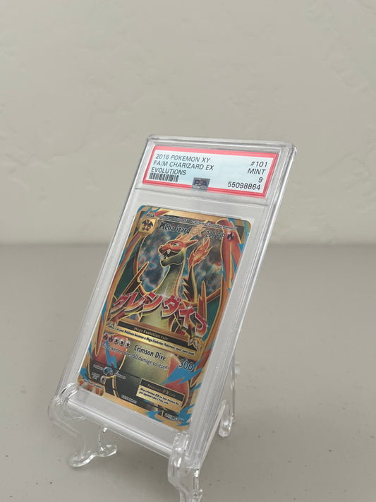 2016 Pokemon XY Evolutions Mega Charizard EX Full Art #101 PSA 9