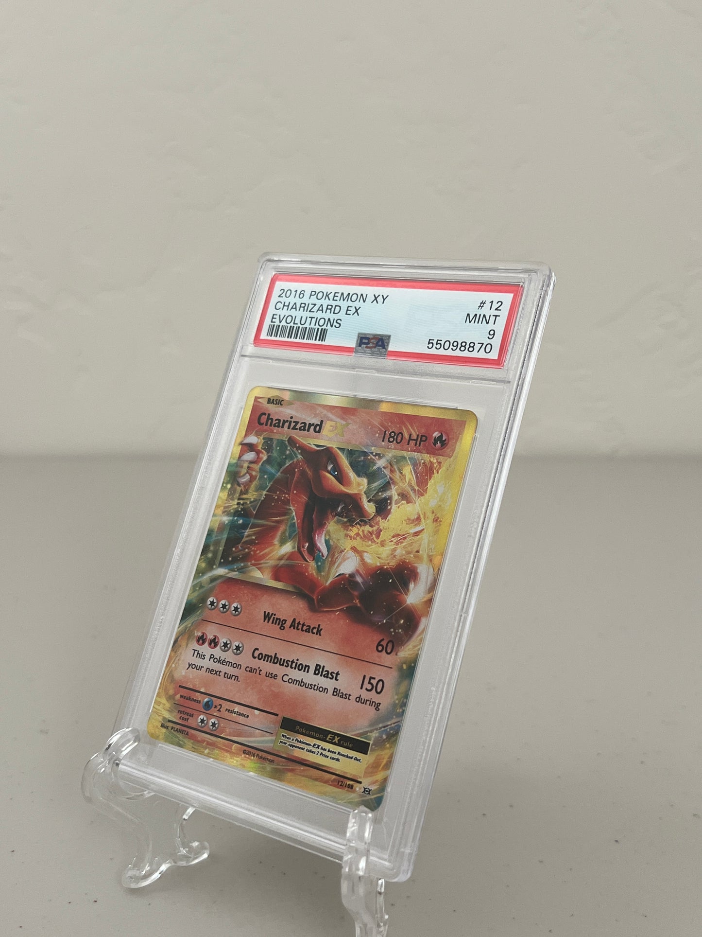 2016 Pokemon XY Evolutions Charizard EX #12 PSA 9