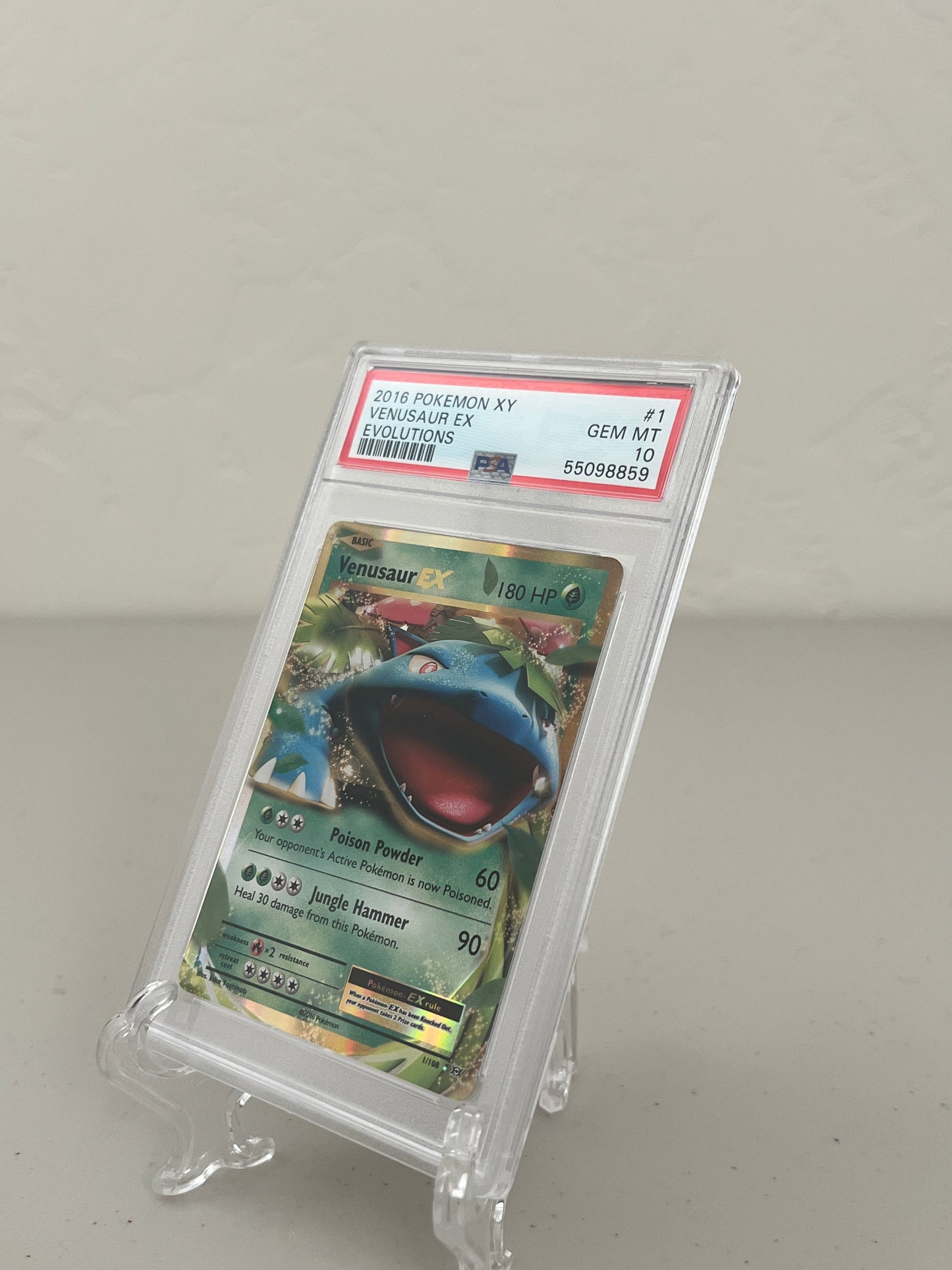 2016 Pokemon XY Evolutions Venusaur EX #1 PSA 10