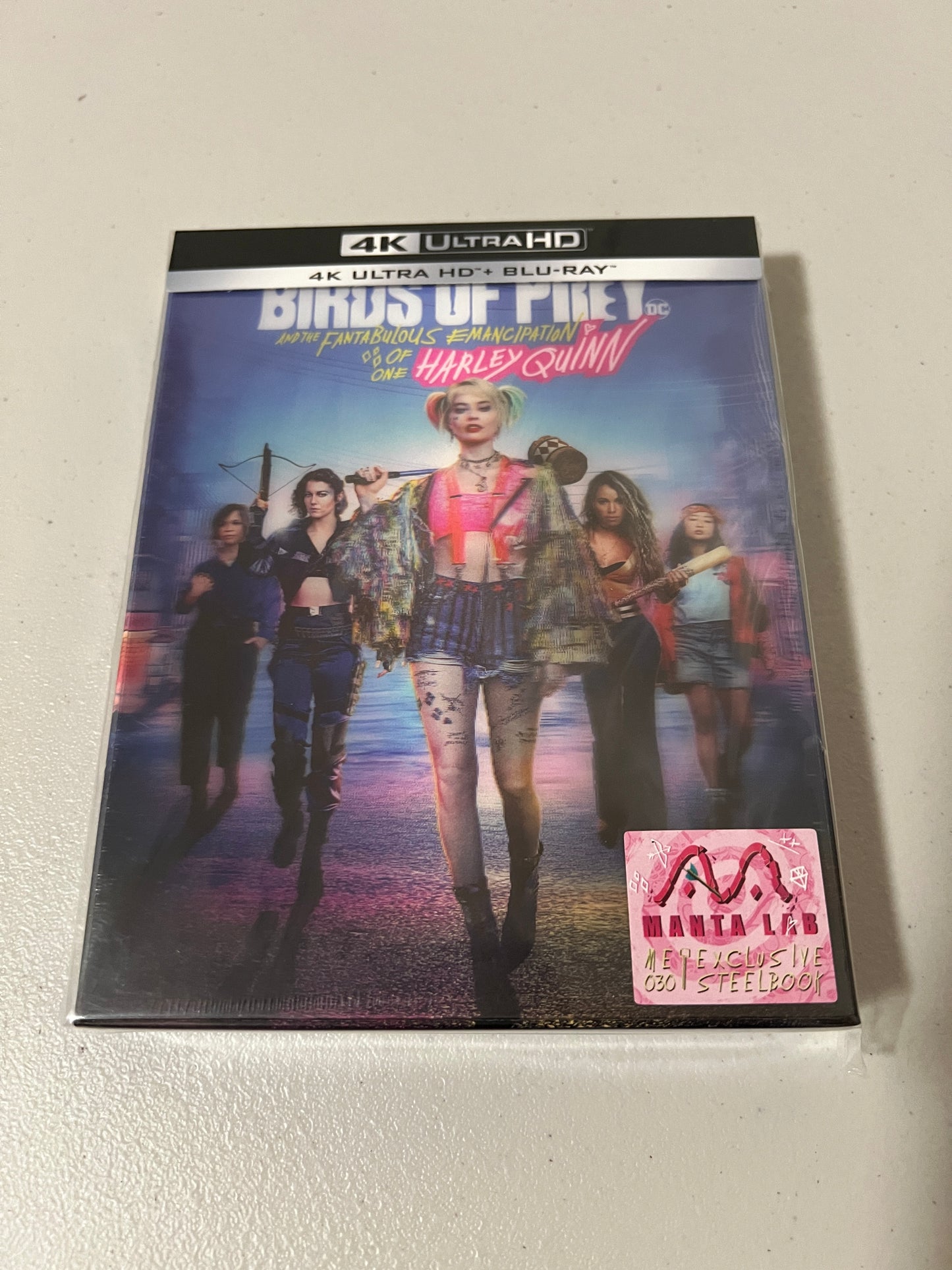 Birds of Prey: And the Fantabulous Emancipation of One Harley Quinn (4K UHD SteelBook) (Manta Lab Exclusive No. 30) Lenticular Full Slip