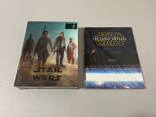 Star Wars: The Force Awakens (3D + 2D Blu-ray) Steelbook Blufans Exclusive #40 Double Lenticular + Posters