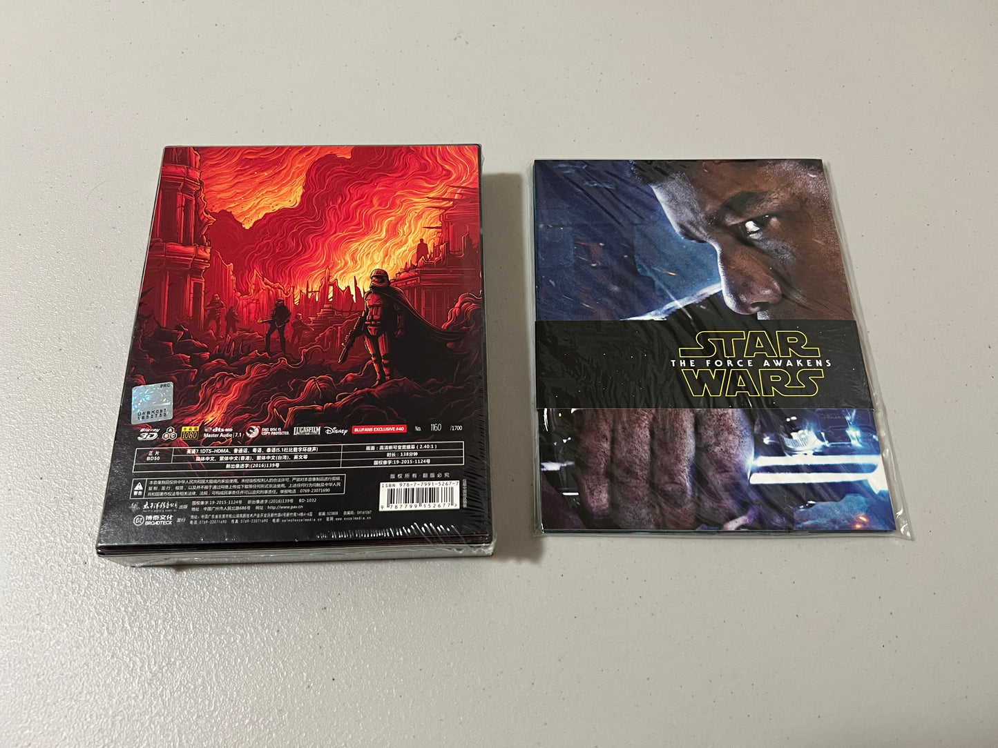 Star Wars: The Force Awakens (3D + 2D Blu-ray) Steelbook Blufans Exclusive #40 Double Lenticular + Posters