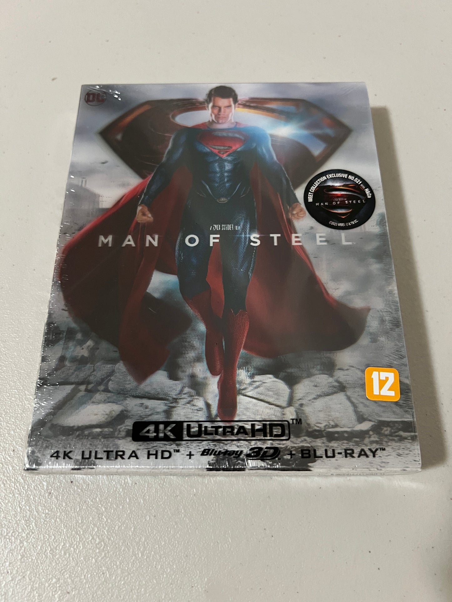 Man of Steel (4K+3D+2D Blu-ray SteelBook) (WeET Collection Exclusive No. 21) Lenticular Full Slip B2