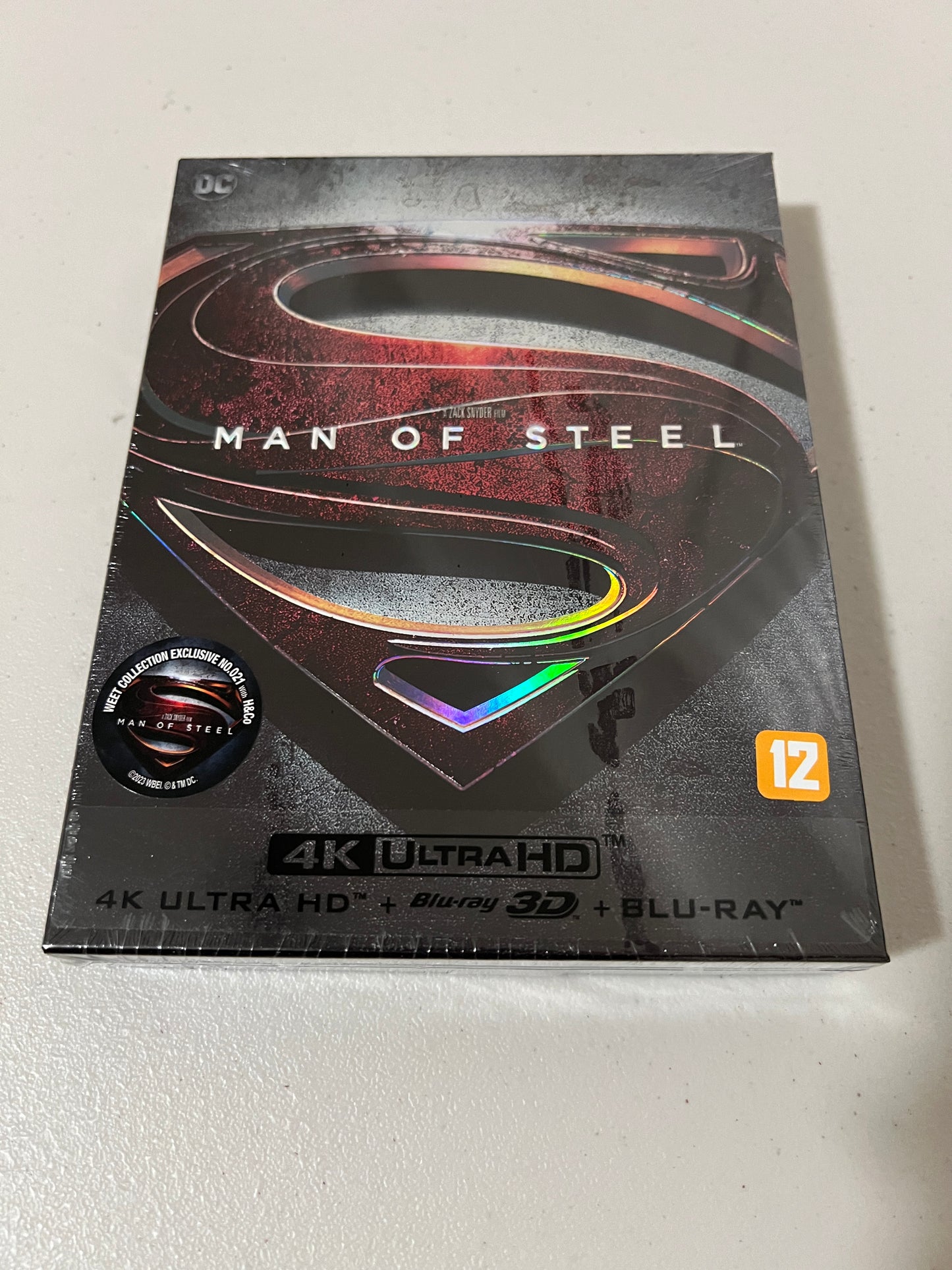 Man of Steel (4K+3D+2D Blu-ray SteelBook) (WeET Collection Exclusive No. 21) Full Slip A2