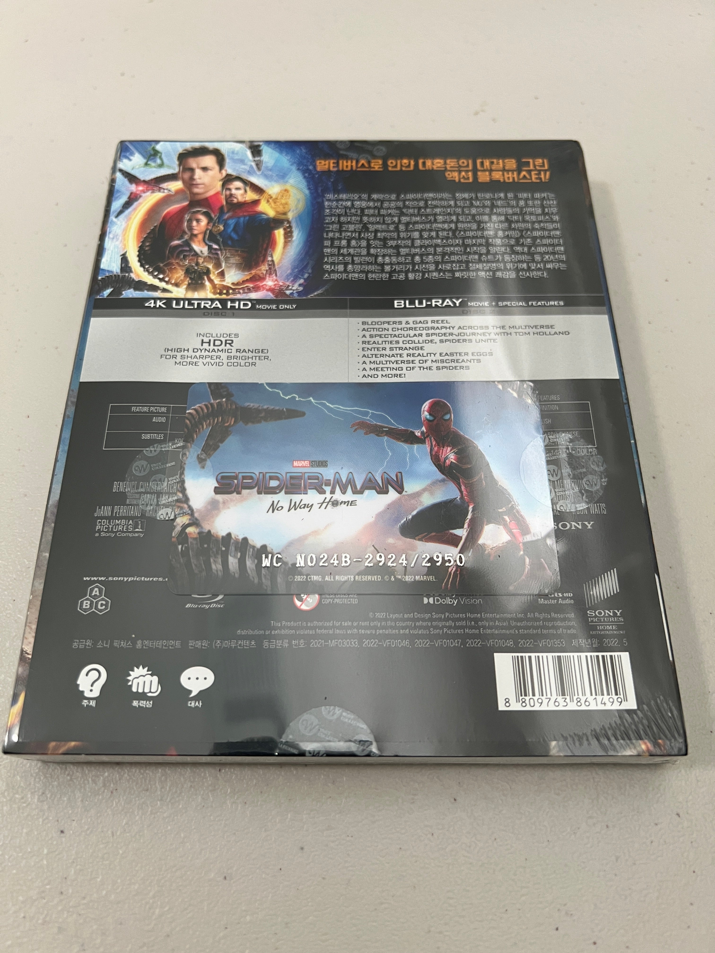 Spider-Man No Way hotsell Home Steelbook(4K+Blu-ray+Digital)+Collector Pin-NEW-Free S&H!