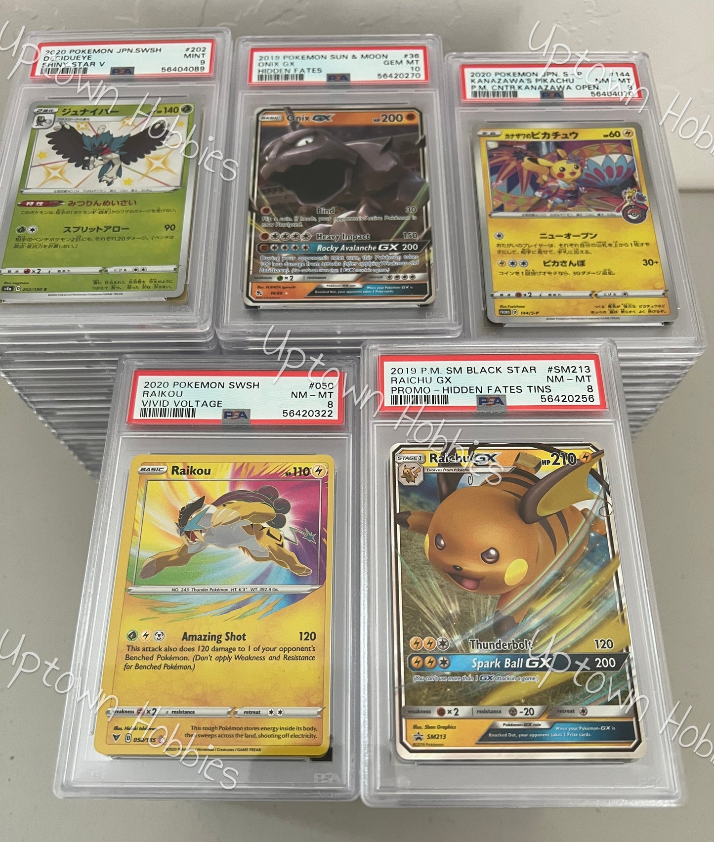 10x Pokemon PSA Graded Card Lot - 2x PSA 10, 1x Guaranteed Graded Charizard