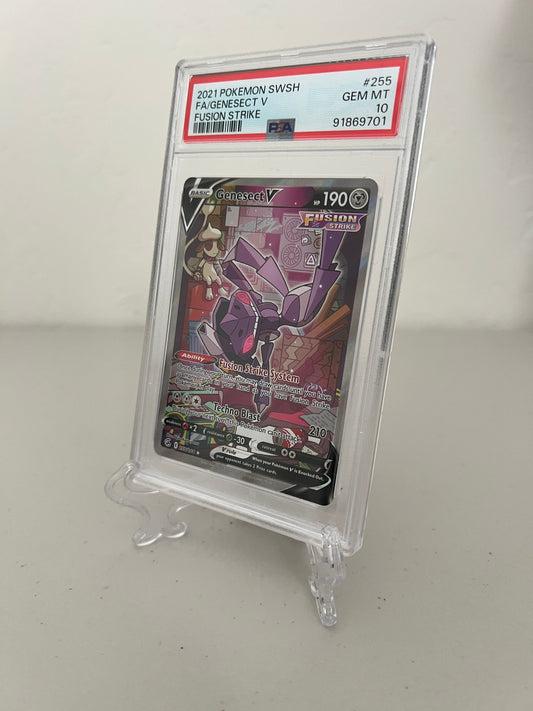 2021 Pokemon Fusion Strike Genesect V Alt Art SWSH #255 PSA 10