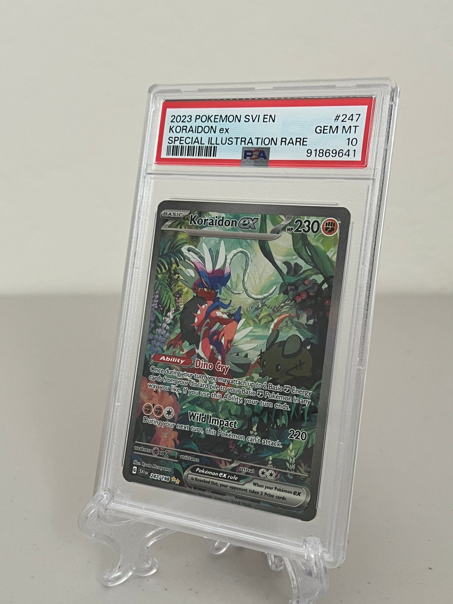 2023 Pokemon Scarlet & Violet Special Illustration Rare Koraidon ex #247/198 PSA 10