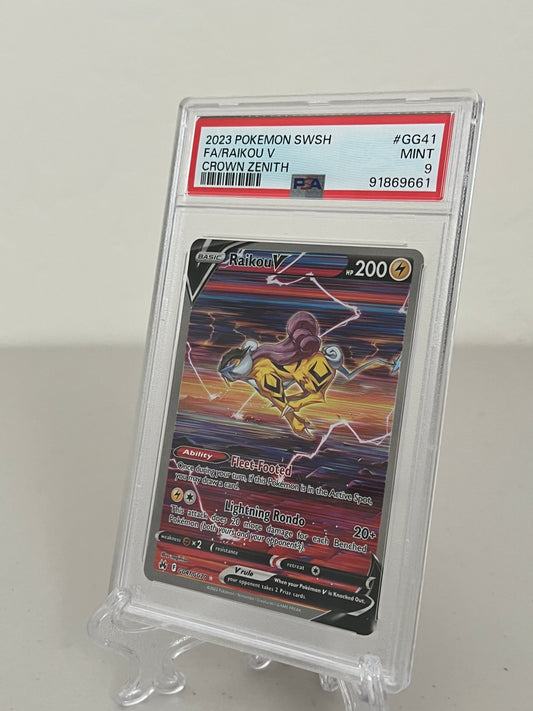 2023 Pokemon Crown Zenith Full Art Raikou V #GG41/GG70