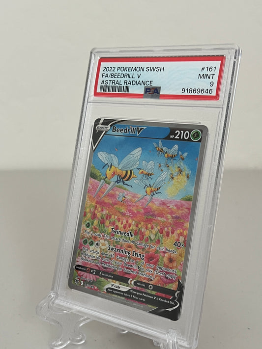 2022 Pokemon Astral Radiance Full Art Beedrill V #161/189 PSA 9