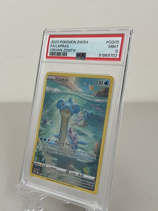 2023 Pokemon Crown Zenith Full Art Lapras #GG05/GG70 PSA 9