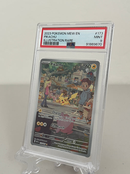 2023 Pokemon Scarlet & Violet 151 Pikachu #173/165 Illustration Rare PSA 9