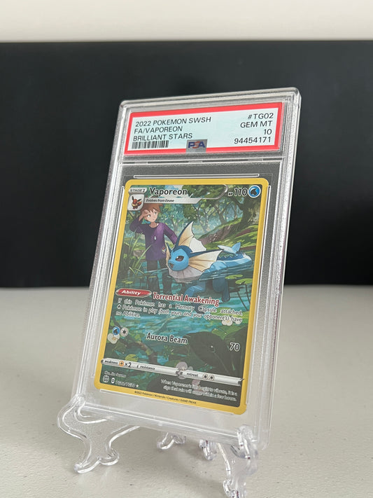 2022 Pokemon Brilliant Stars Vaporeon #TG02 PSA 10