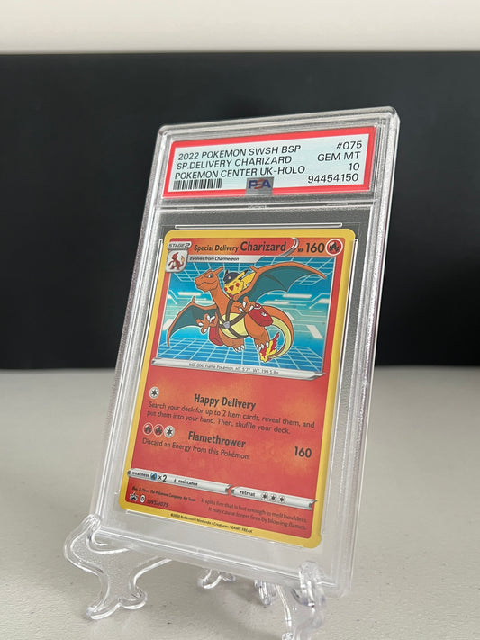 2022 Pokemon Center UK Special Delivery Charizard #SWSH075 PSA 10