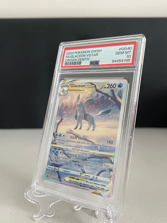 2023 Pokemon Crown Zenith Glaceon VSTAR #GG40 PSA 10