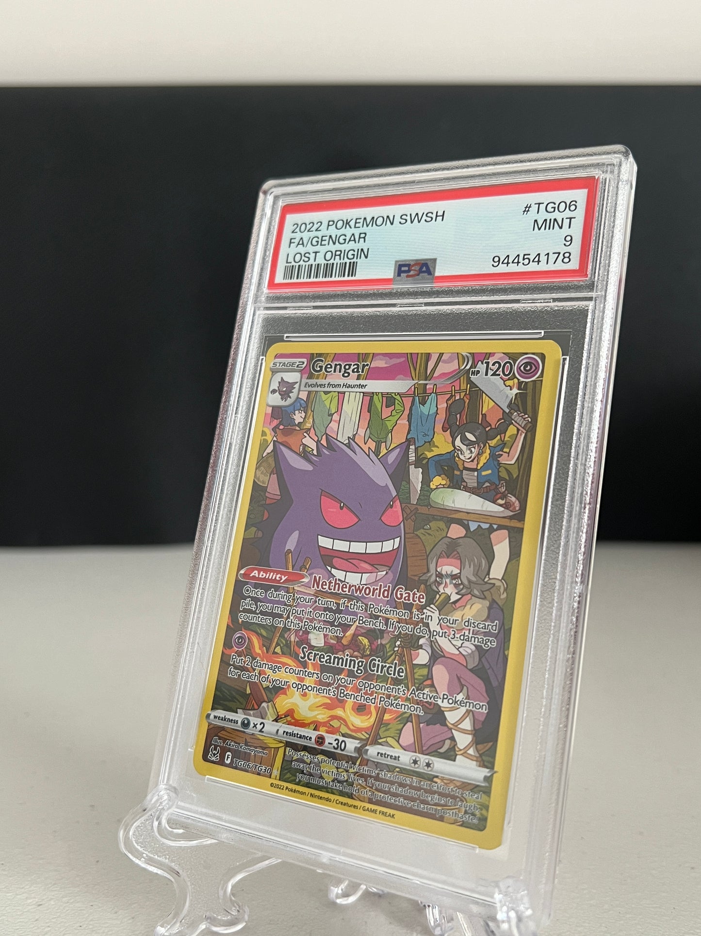 2022 Pokemon Lost Origin Gengar #TG06 PSA 9