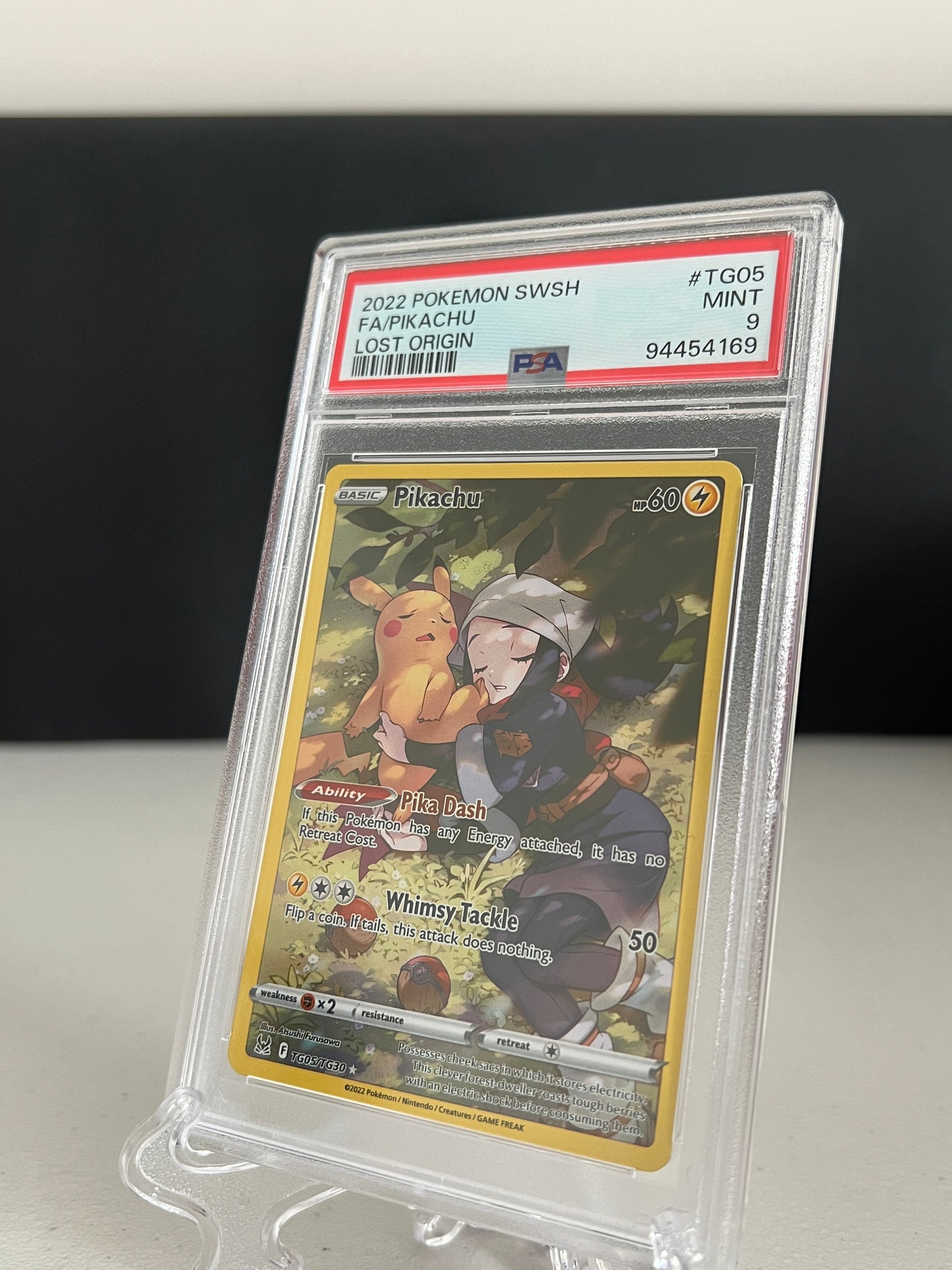 2022 Pokemon Lost Origin Pikachu #TG05 PSA 9