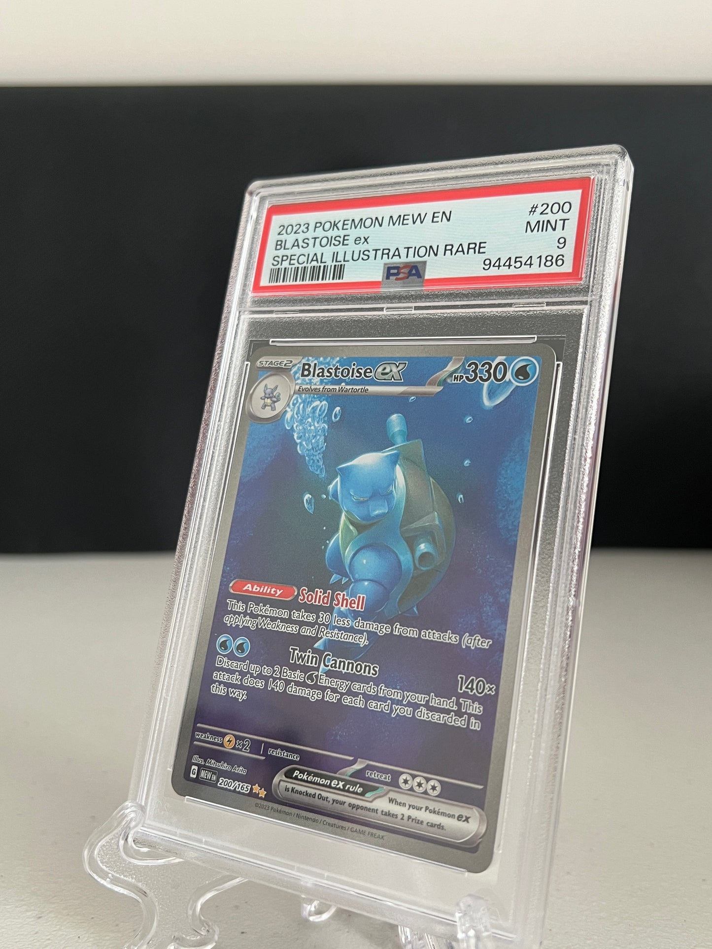 2023 Pokemon Scarlet & Violet 151 Special Illustration Rare Blastoise ex #200 PSA 9