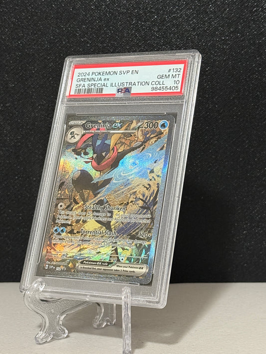 2024 Pokemon Scarlet & Violet Promo Greninja EX #132 Special Illustration Collection PSA 10