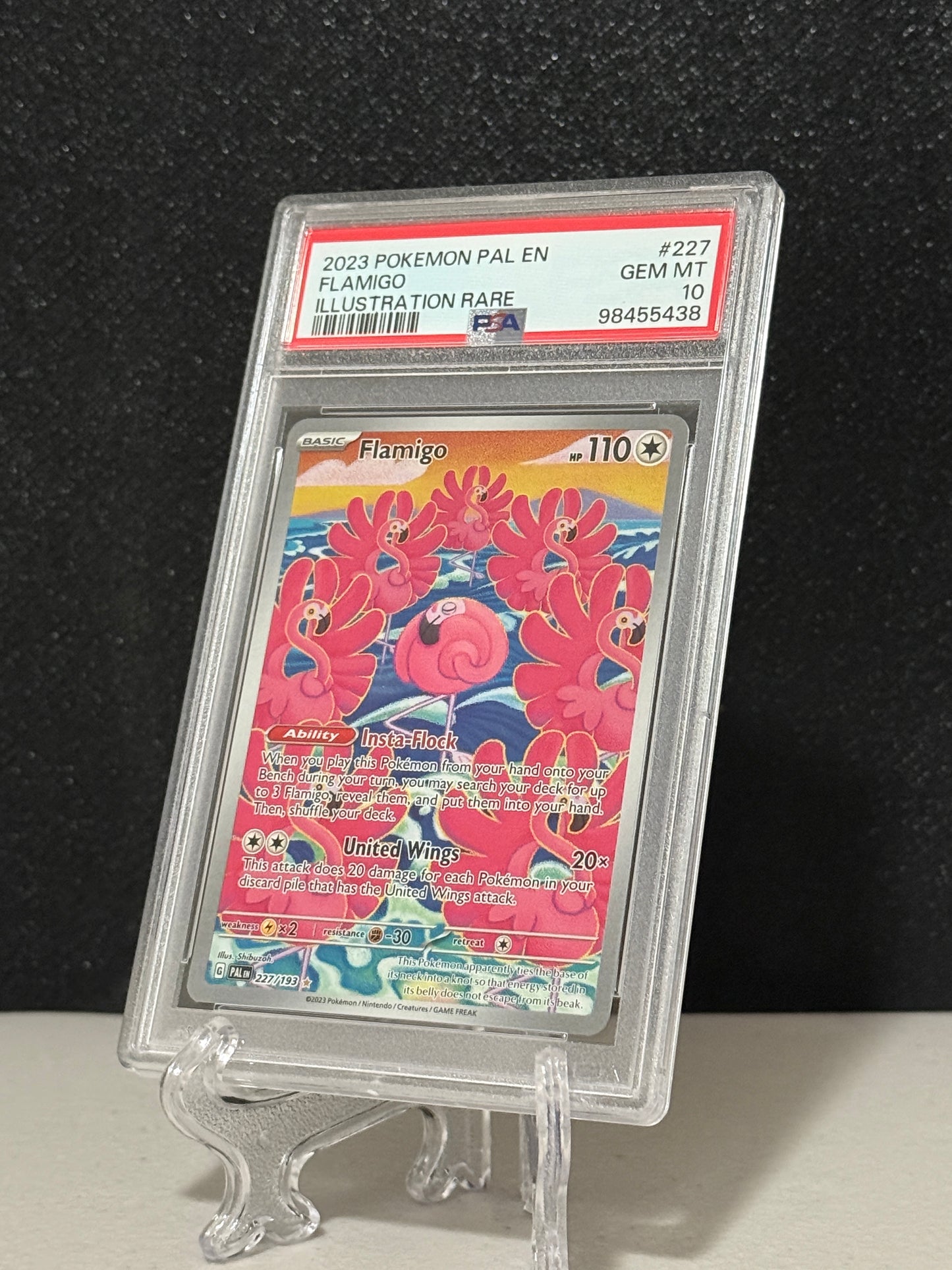 2023 Pokemon Paldea Evolved Falmigo #227 Illustration Rare PSA 10